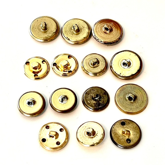 Vintage Lot Coat Of Arms Metal Buttons - Picture 2 of 4